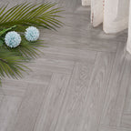 Scratch-resistant plastic floor Rectangular fabric look square edge floor