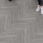 Scratch-resistant plastic floor Rectangular fabric look square edge floor