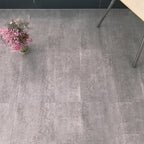 Waterproof Plastic Floor Rectangular Fabric Look Square Edge Floor Tile