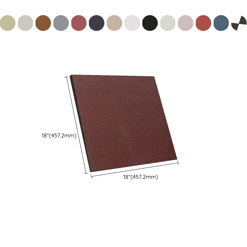 Waterproof Plastic Floor Rectangular Fabric Look Square Edge Floor Tile