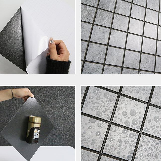 Mosaic Tile Peel and Stick Tile PVC 3D Kitchen Backsplash Peel and Stick Wall Tile