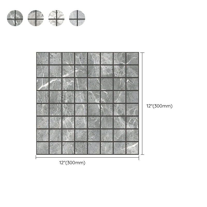 Mosaic Tile Peel and Stick Tile PVC 3D Kitchen Backsplash Peel and Stick Wall Tile