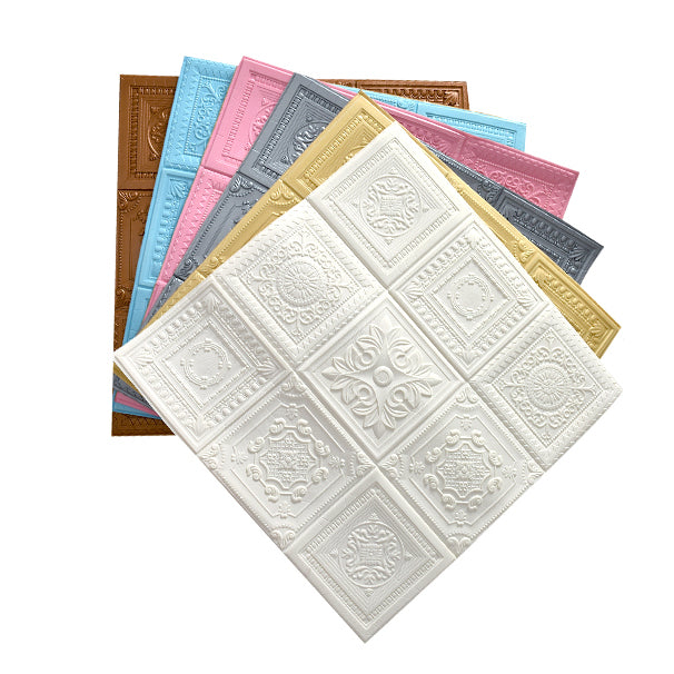 Modern Pearl Wall Element Access Panel Peel and Stick Wall Tile Set of 10