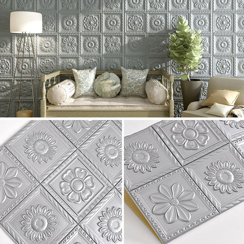 Modern Pearl Wall Element Access Panel Peel and Stick Wall Tile Set of 10