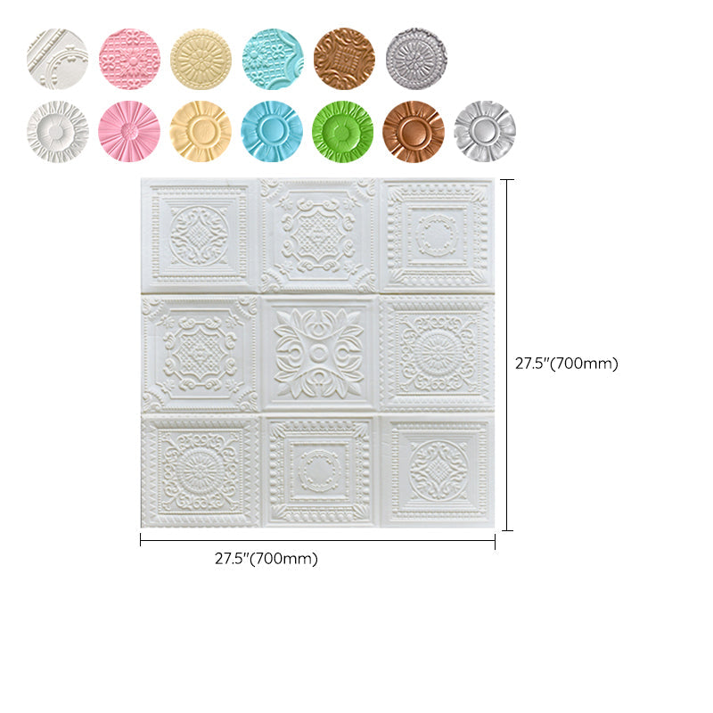 Modern Pearl Wall Element Access Panel Peel and Stick Wall Tile Set of 10
