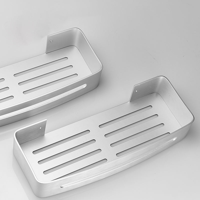 Black/Silver Bath Set Modern 1/2/3-Piece Anti-Rust Bath Rack