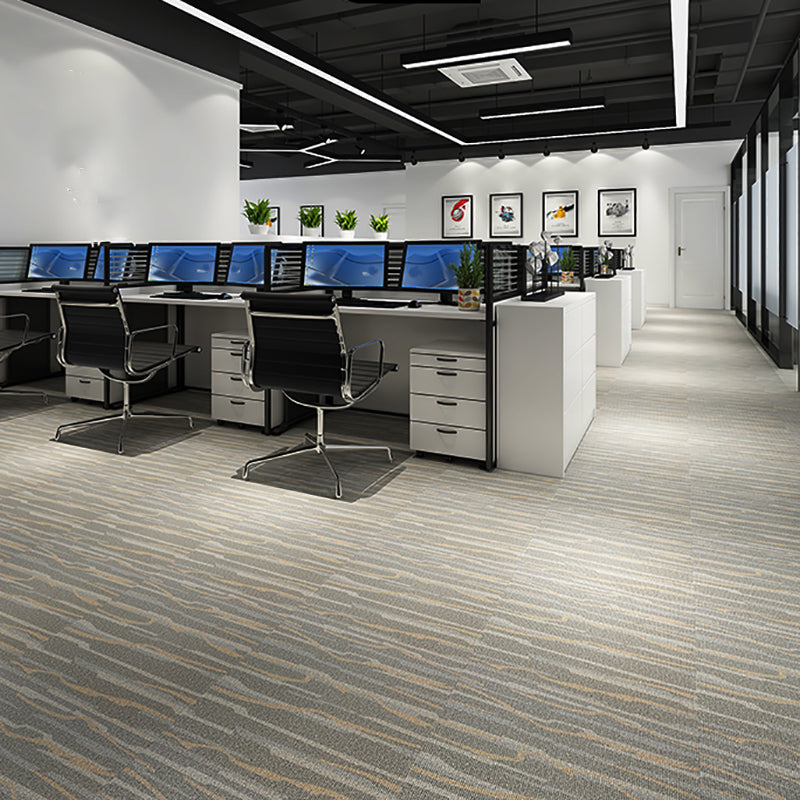 Waterproof Plastic Floor Rectangular Fabric Look Square Edge Floor Tile