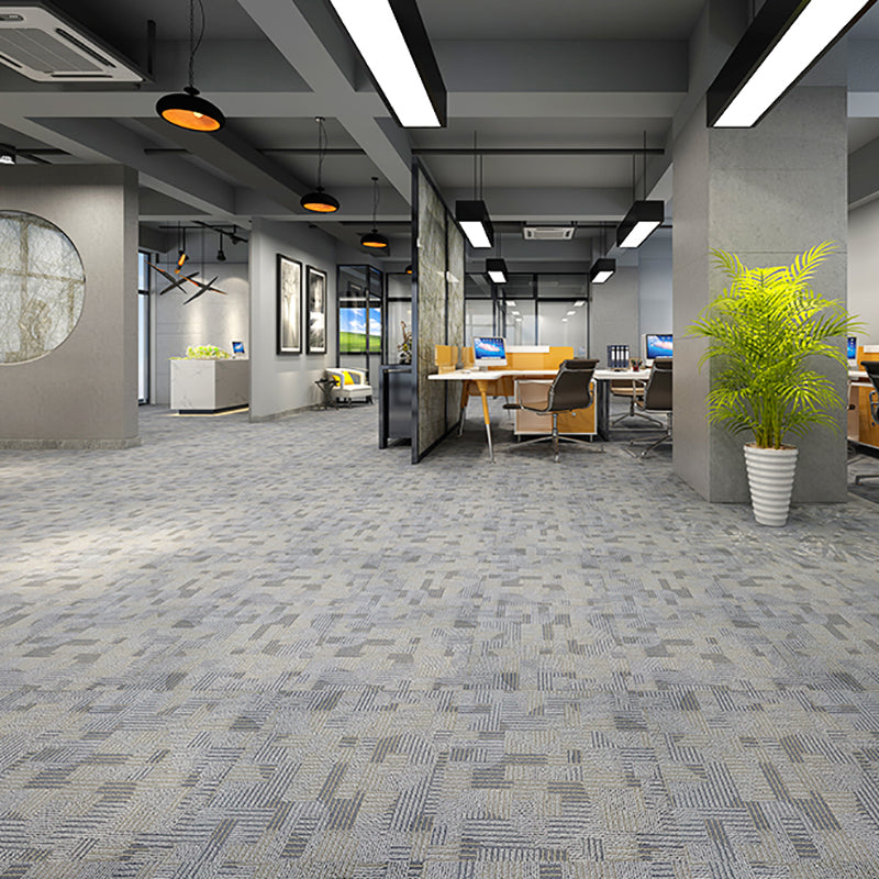 Waterproof Plastic Floor Rectangular Fabric Look Square Edge Floor Tile