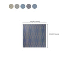 Waterproof Plastic Floor Rectangular Fabric Look Square Edge Floor Tile