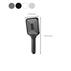 Modern Rectangular Handheld Shower Self-Cleaning Wall-Mounted Handheld Shower