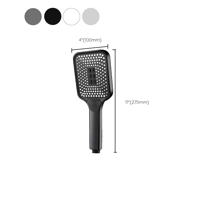 Modern Rectangular Handheld Shower Self-Cleaning Wall-Mounted Handheld Shower