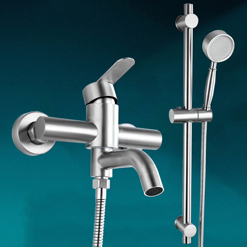 Modern Bathtub Faucet 304 Stainless Steel Swivel Spout Wall-Mounted Bathtub Faucet Cover