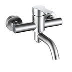 Modern Bathtub Faucet 304 Stainless Steel Swivel Spout Wall-Mounted Bathtub Faucet Cover