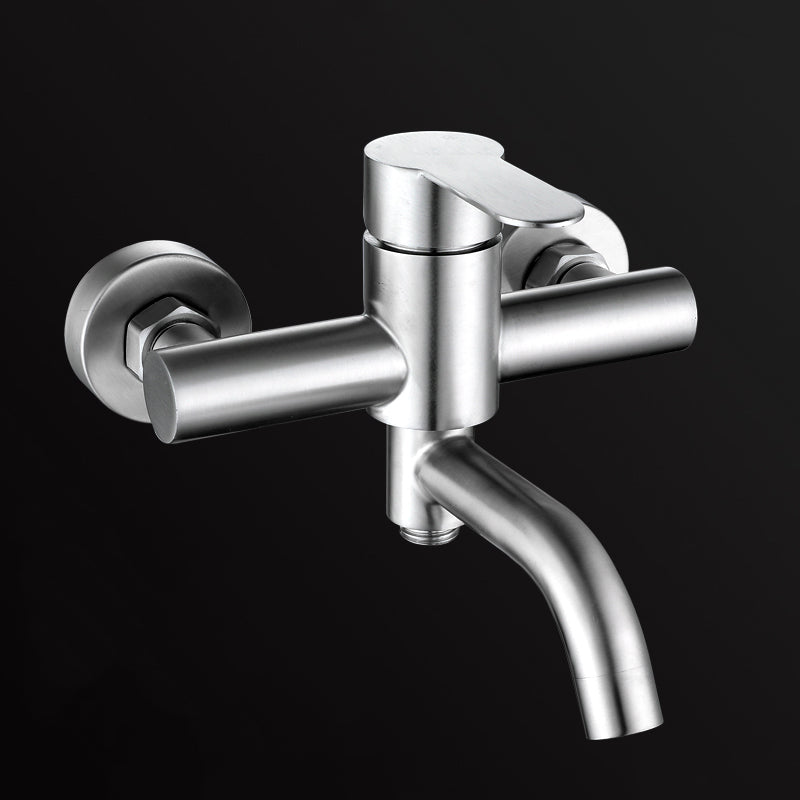 Modern Bathtub Faucet 304 Stainless Steel Swivel Spout Wall-Mounted Bathtub Faucet Cover
