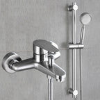 Contemporary Bathtub Filling Trim 304 Stainless Steel Wall Mounted Bathtub Faucet