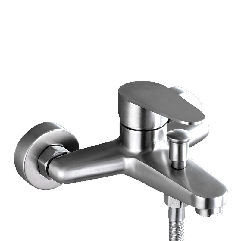 Contemporary Bathtub Filling Trim 304 Stainless Steel Wall Mounted Bathtub Faucet