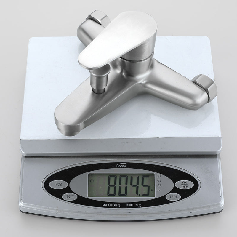 Contemporary Bathtub Filling Trim 304 Stainless Steel Wall Mounted Bathtub Faucet