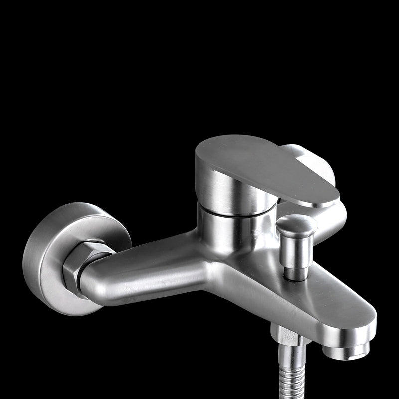 Contemporary Bathtub Filling Trim 304 Stainless Steel Wall Mounted Bathtub Faucet