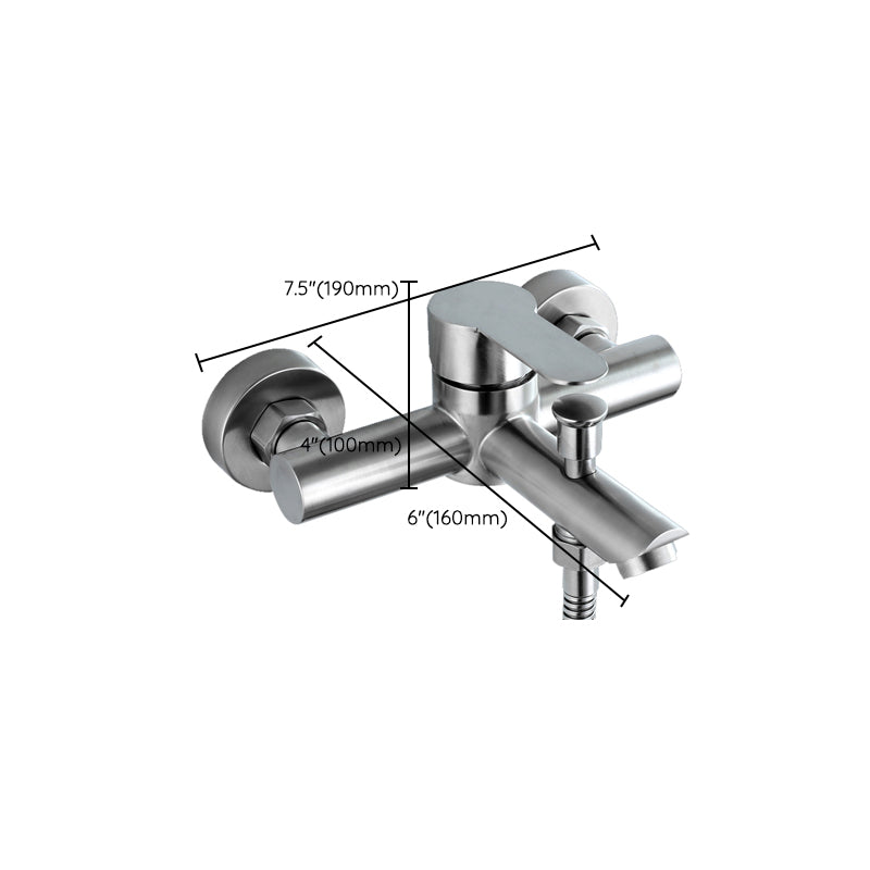 Popular Bathtub Filling Station Trim 304 Stainless Steel Wall Mounted Bathtub Filling Station