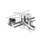 Popular Bathtub Filling Station Trim 304 Stainless Steel Wall Mounted Bathtub Filling Station