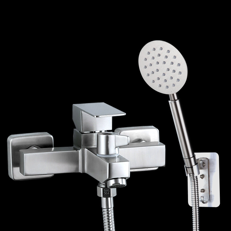 Modern Bathtub Faucet Mounting Kit 304 Stainless Steel Wall Mount Bathroom Faucet