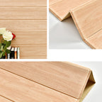 Plastic wall cladding panels for peeling and attaching with waterproof wainscoting