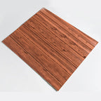Plastic wall cladding panels for peeling and attaching with waterproof wainscoting