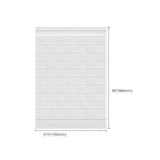 Plastic wall cladding panels for peeling and attaching with waterproof wainscoting