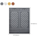 Plastic wall cladding panels for peeling and attaching with waterproof wainscoting
