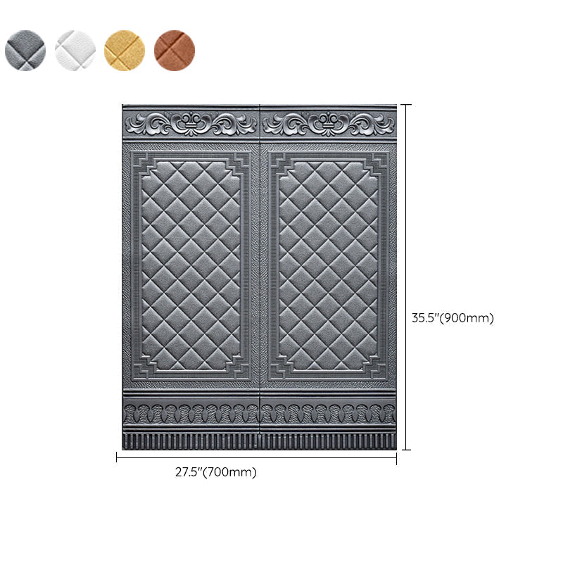 Plastic wall cladding panels for peeling and attaching with waterproof wainscoting