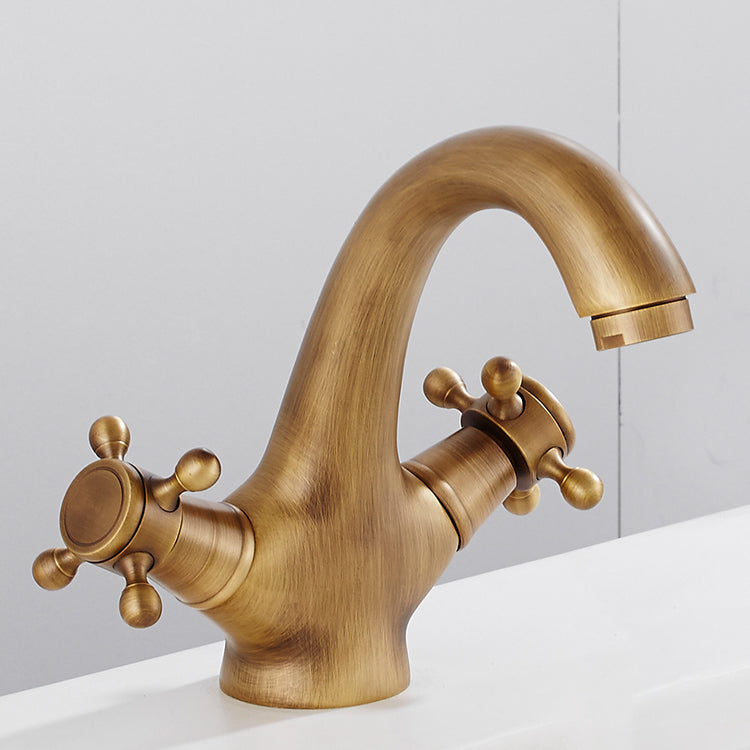 Vintage Wide Spread Bathroom Faucet Industrial Lever Sink Faucet