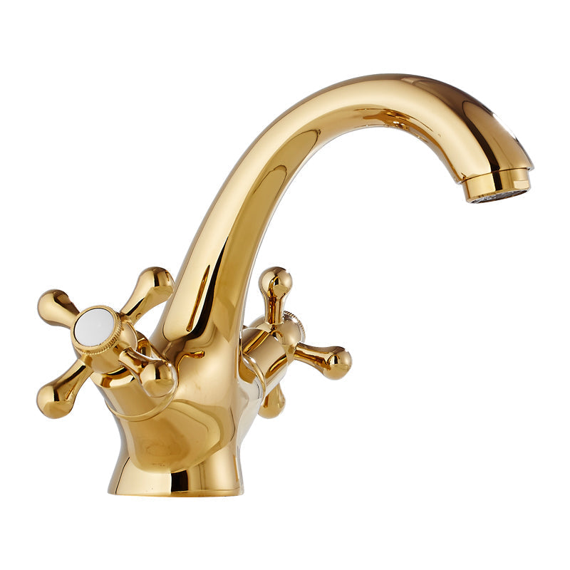 Vintage Wide Spread Bathroom Faucet Industrial Lever Sink Faucet