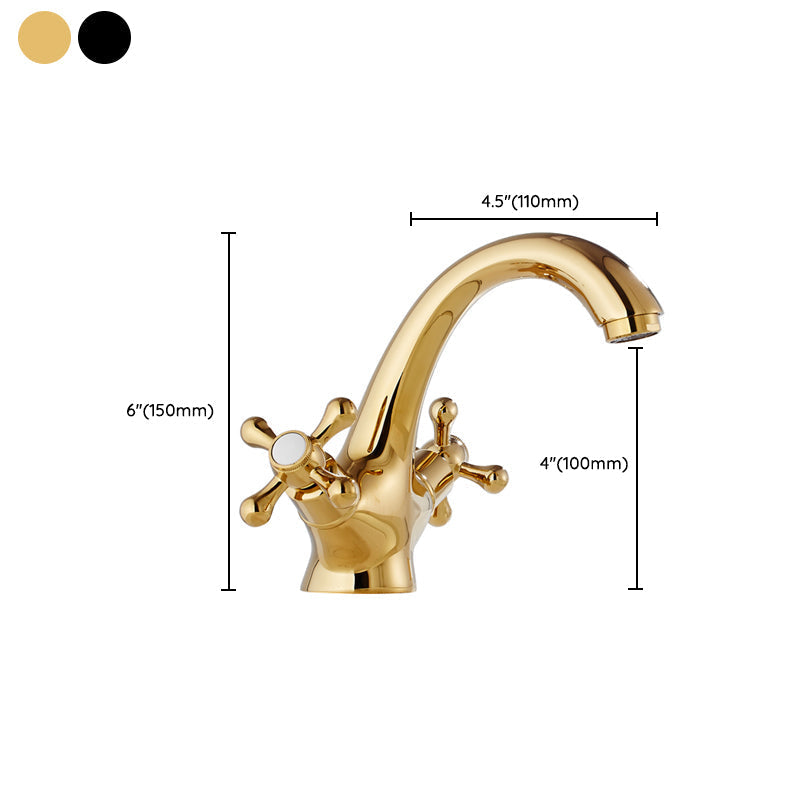 Vintage Wide Spread Bathroom Faucet Industrial Lever Sink Faucet