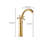 Vintage Wide Spread Bathroom Faucet Industrial Lever Sink Faucet