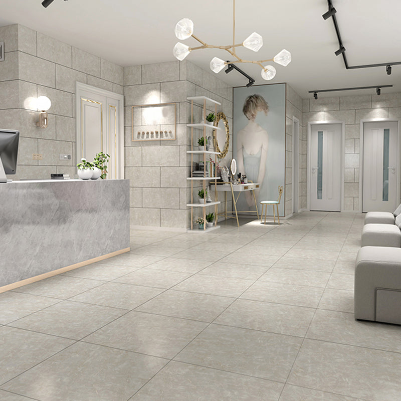 Waterproof Plastic Floor Tile Look Square Edge Floor Tile