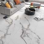 Waterproof Plastic Floor Tile Look Square Edge Floor Tile