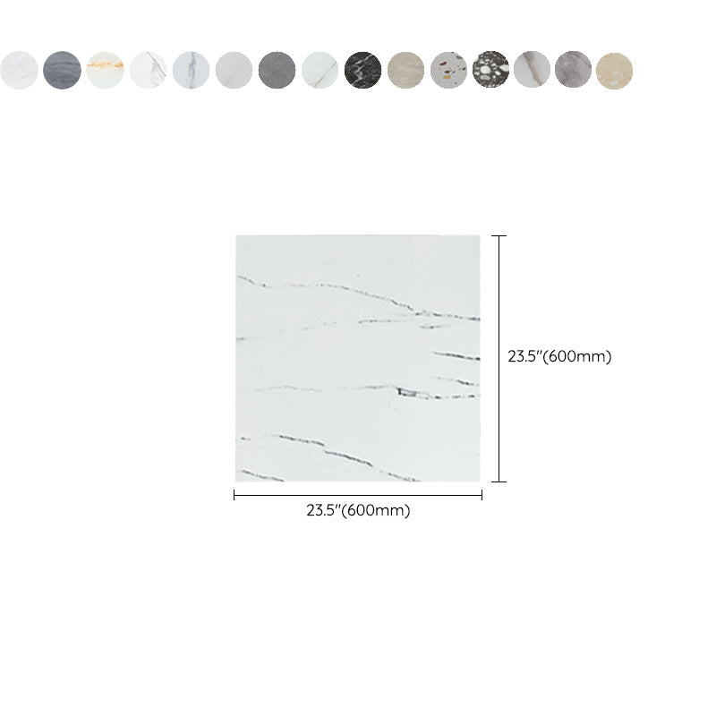 Waterproof Plastic Floor Tile Look Square Edge Floor Tile