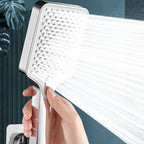Modern Rectangular Hand Shower Water-Saving Wall-Mounted Hand Shower