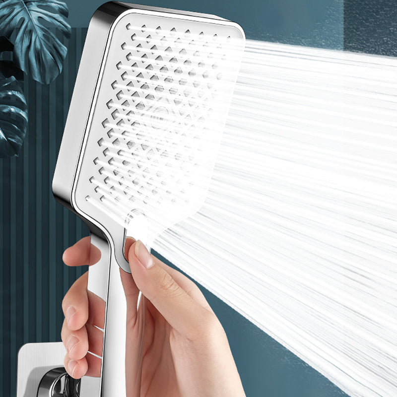 Modern Rectangular Hand Shower Water-Saving Wall-Mounted Hand Shower