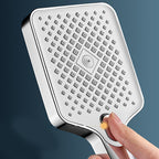 Modern Rectangular Hand Shower Water-Saving Wall-Mounted Hand Shower