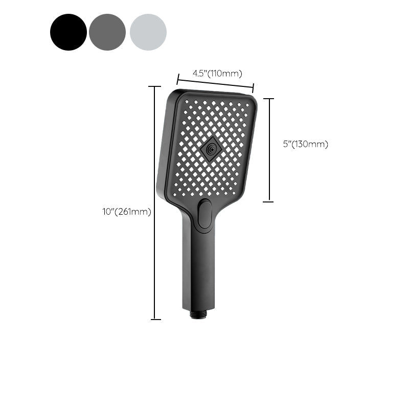 Modern Rectangular Hand Shower Water-Saving Wall-Mounted Hand Shower