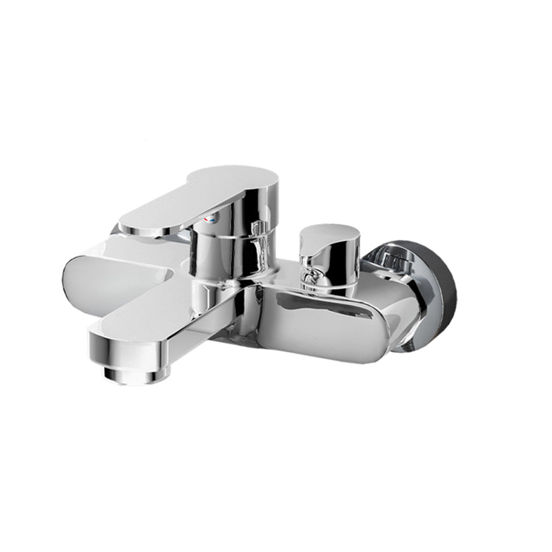 Popular Wall-Mounted Bathtub Faucet Fixed Lever Handle Bathtub Filler Trim