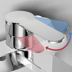 Popular Wall-Mounted Bathtub Faucet Fixed Lever Handle Bathtub Filler Trim
