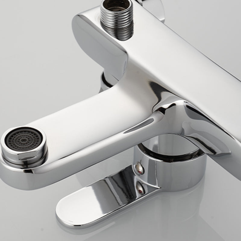 Popular Wall-Mounted Bathtub Faucet Fixed Lever Handle Bathtub Filler Trim