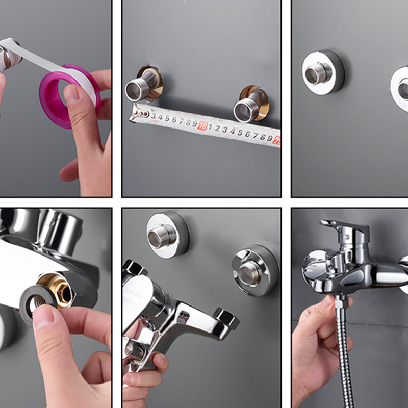 Popular Wall-Mounted Bathtub Faucet Fixed Lever Handle Bathtub Filler Trim