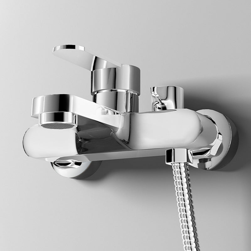 Popular Wall-Mounted Bathtub Faucet Fixed Lever Handle Bathtub Filler Trim