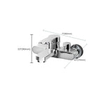Popular Wall-Mounted Bathtub Faucet Fixed Lever Handle Bathtub Filler Trim
