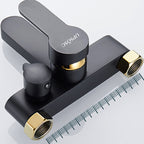Modern Bathtub Faucet Lever Handle Wall Mounted Fixed Bathtub Faucet