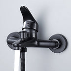 Modern Bathtub Faucet Lever Handle Wall Mounted Fixed Bathtub Faucet