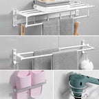Modern Bathroom Accessories Hardware Set White Metal Bathroom Accessories Kit